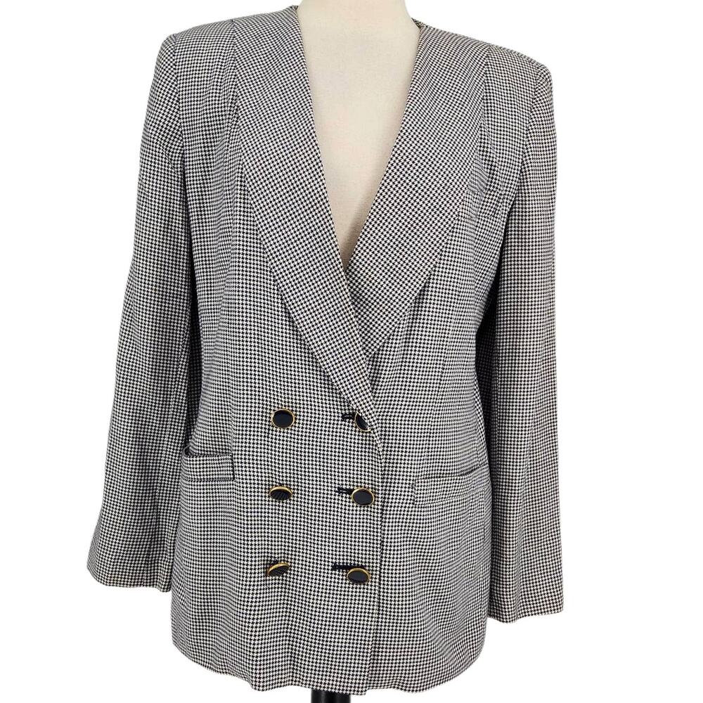 Vintage Sasson Preppy Double Breasted Tailored Blazer - Picture 1 of 8